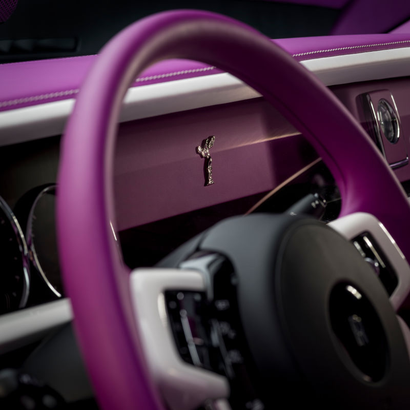 Según Rolls-Royce, este color fucsia solo se ha usado en el coche de Michael Fux. Foto: Rolls-Royce